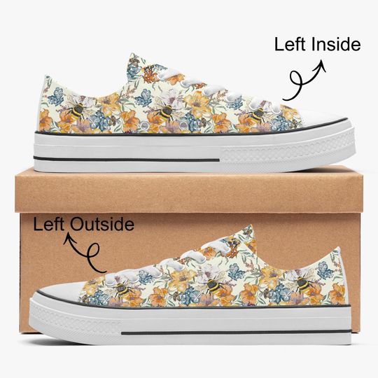 Discover Florale C Low-Top Schuhe mit Bienen und Blumen