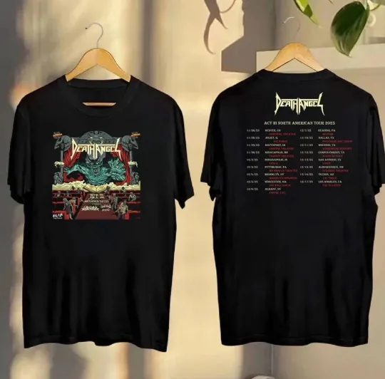 Discover Death Angel Act Iii North American Tour 2025 Unisex T-shirt