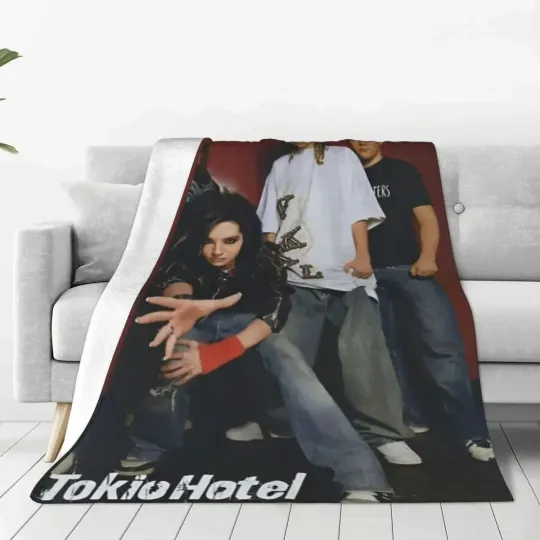 Discover Tokio Hotel Blanket Bill Kaulitz Travel Office Flannel Bedding Throws Blanket