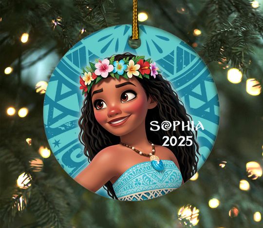 Discover Personalized moanaa Princess Christmas Ornament, moanaa 2 Christmas Gift
