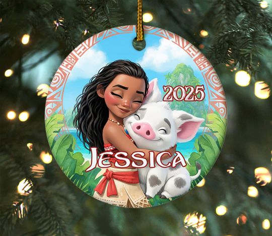 Discover Personalized moanaa Princess Christmas Ornament, moanaa 2 Christmas