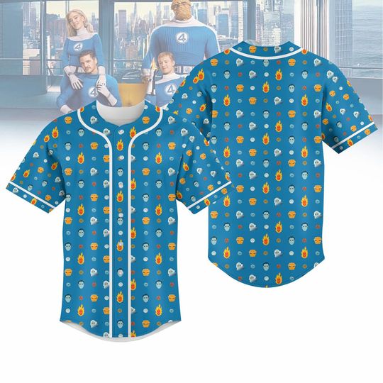 Discover The Fantastic Four First Steps Baseball Jersey, Fantastic Four Characters Baseball