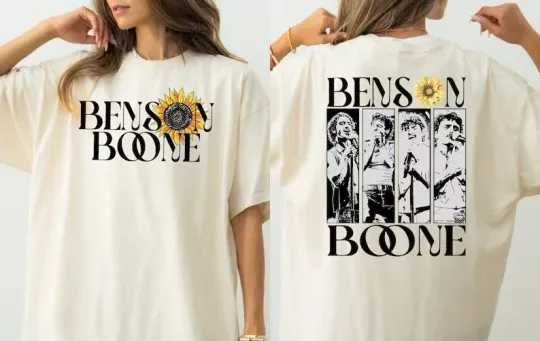 Discover Benson Boone Vintage Shirt Merch Concert Tour Album 2025 Unisex Tee Gift for Fan