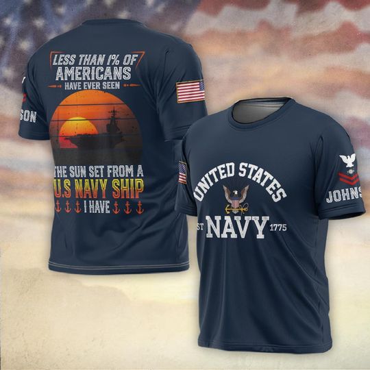 Discover Customized United States Navy Rating 3D shirt