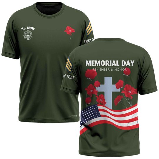 Discover Memorial Day: Remember & Honor Our Veterans  3D Shirt