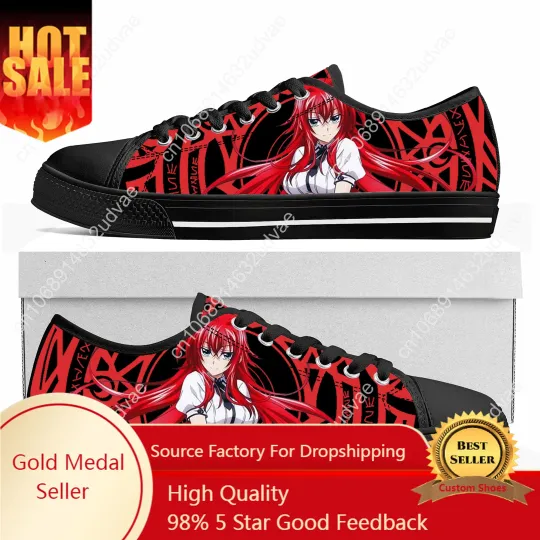 Discover Anime High School DxD Rias Gremory Low Top Sneakers