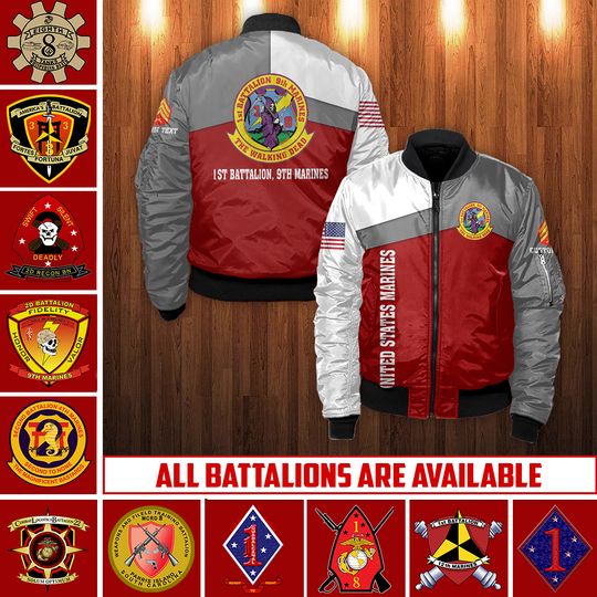Discover Customized U.S Marines Battalions Bomber Jacket