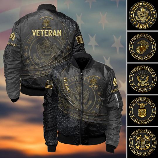 Discover Customized Veteran Bomber Jacket