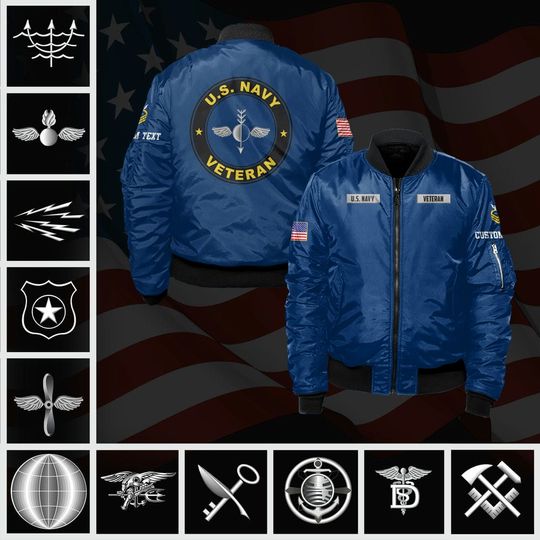 Discover Customized U.S.Navy Ratings Bomber Jacket