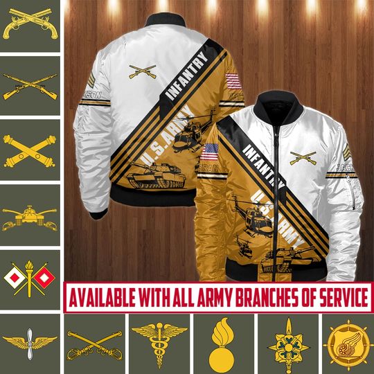 Discover Customized Army Branches Bomber Jacket