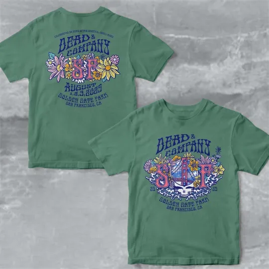 Discover Dead And Company 60 Years Of The Dead 2025 Golden Gate Park On August 123 Shirt