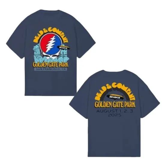 Discover Dead and Company San Francisco Merch August 2025 T-shirt Celebrating 60 Year