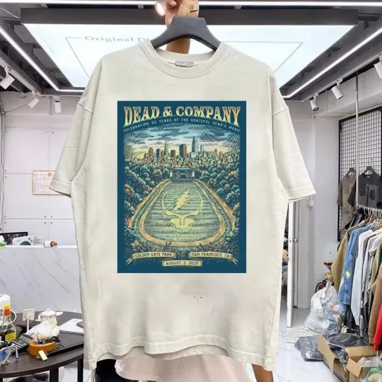 Discover Dead And Company San Francisco CA Aug 2 2025 reprint T-Shirt