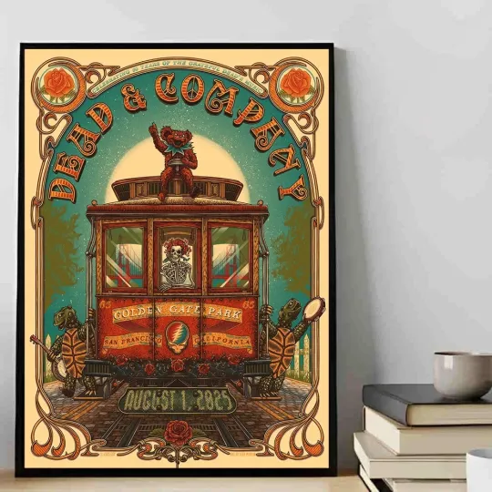 Discover Dead and Company Golden Gate Park  Concert Poster 2025