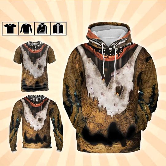 Discover Cosplay Jumpscare Nightmare Yellow Chicken Hoodie Shirt  Fan Costume for Halloween