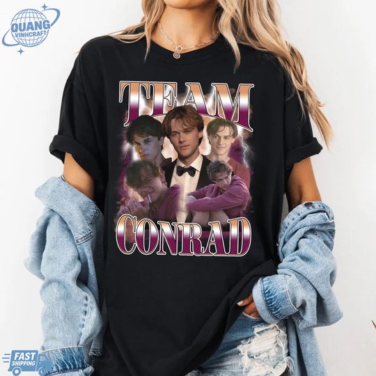 Discover Team Conrad Shirt, Conrad Fisher TShirt, The Summer I Turned Pretty Shirt, Vintage Retro 90s Bootleg Casual Tee, Conrad Photo Shirt 