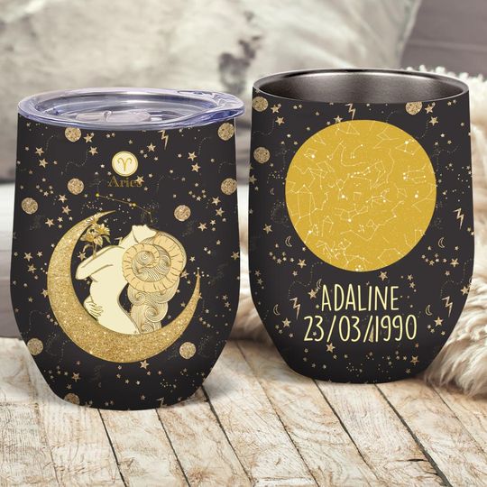 Discover Zodiac Sign - Personalized Horoscope Wine Tumbler