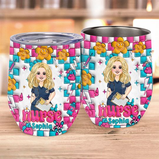 Discover Nurse Life - Personalized Nurse Wine Tumbler