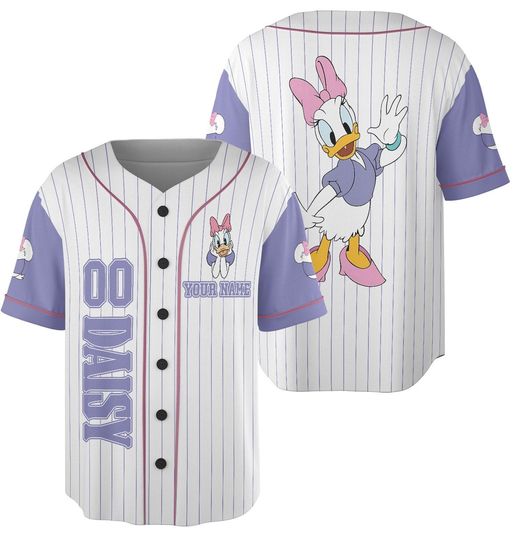 Discover Personalize Daisy Duckk Women Jersey, Crop Jersey, Baseball Team Jersey