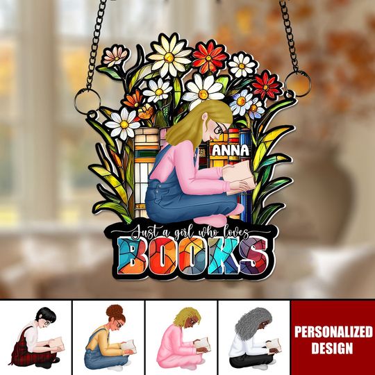 Discover Personalized Acrylic Suncatcher-Gifts For Girl Book Lover