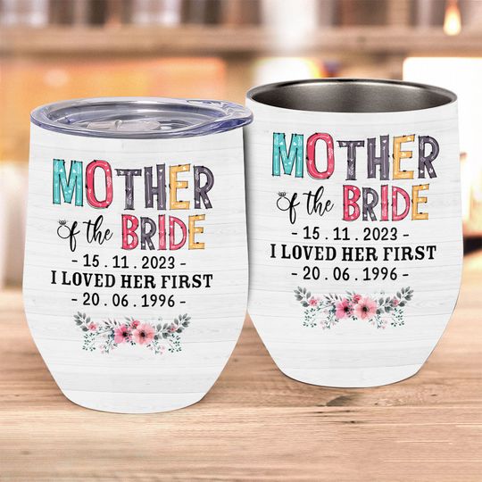 Discover Mother Of The Bride - Personalized Mother Wine Tumbler