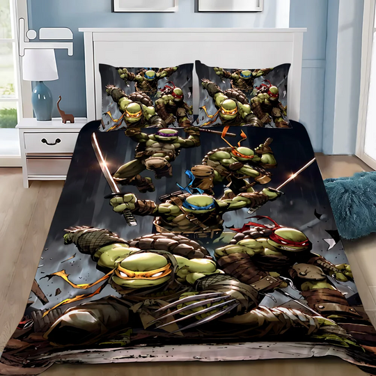 Discover Teenage M-Mutant N-Ninja Turtles Cover Pillowcase Bedding Set