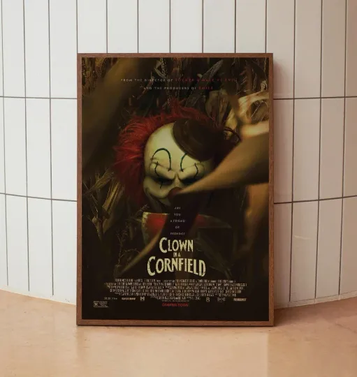 Discover NEW Clown in a Cornfield (2025) Movie Poster Print, Wall Art, Home Decor