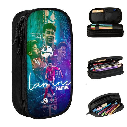 Discover Lamine Y-Yamal Pencil Cases Football Star Pen Bag