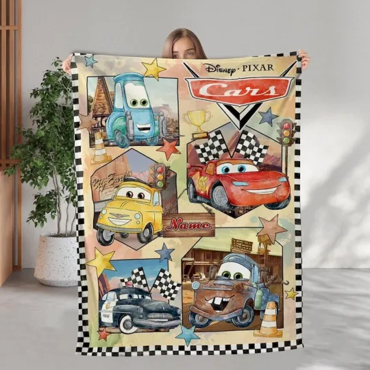 Discover Custom Name carss Lightningg McQueenn Fleece Blanket