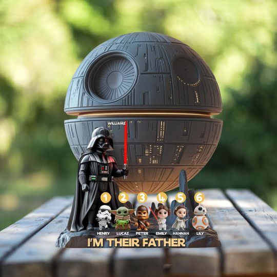 Discover Personalized Dad Starr Warss Acrylic Plaque, Custom Starr Warss Gift, Father's Day Keepsake, Darthh Vaderr Acrylic Plaque, Best Dad Ever Display