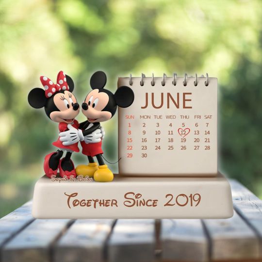 Discover Together Since Acrylic Plaque, Personalized Couple Gift, Custom Shaped Disneyyy Style Sign, Anniversary Gift for Couples, Cute Desk Decor