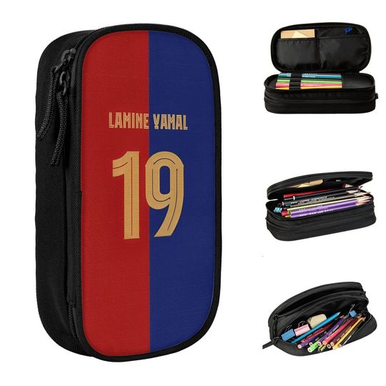 Discover Number 19 Football Lamine Y-Yamal Pencil Case Pen Bag