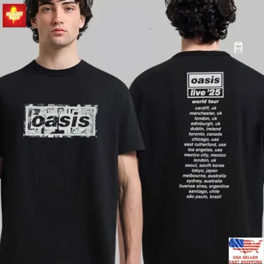 Discover Live 25 Tour Inspired T-Shirt Box Logo UK Design Dates 2025 T-Shirt