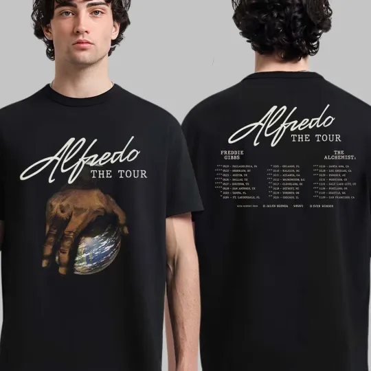 Discover Mavi Alfredo The Tour 2025 North America Cities Dates Two Sided T-Shirt