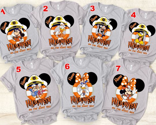 Discover Disneyyy Halloween On The High Seas T-Shirt, Custom Name Mickeyy