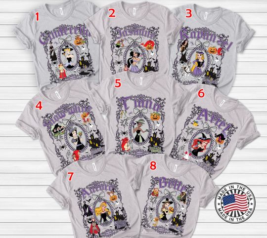 Discover Vintage Coquette Bows Disneyyy Princess Halloween shirts, Disneyyy Spooky