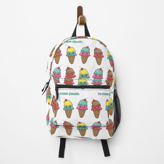 Discover Ice Cream Fanatic Sticker Pack | Cute Kawaii Ice Cream Fanatic Pack Backpack