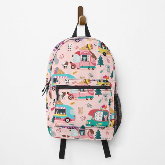 Discover Ice cream trucks and cute animals Backpack