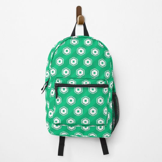 Discover Robloxx Robux Design Seamless Pattern Art Backpack