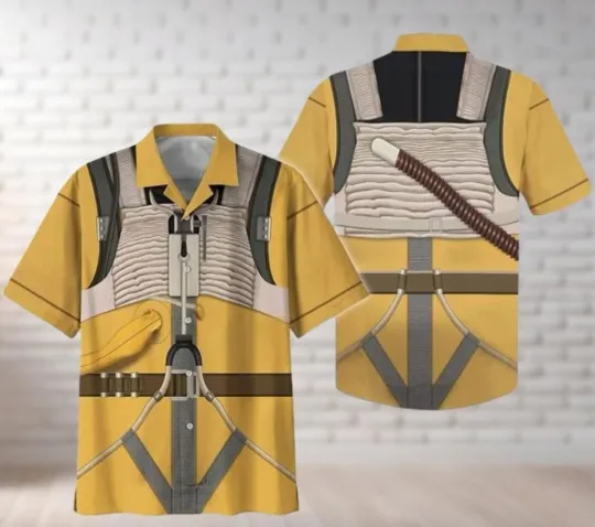Discover Bossk Cosplay Costume, Starr Warss Halloween Hawaiian Shirt, Disneyyy Movie