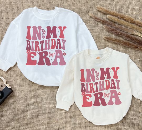 Discover In My Birthday Era Romper, Daddy & Me Romper,Romper for Baby Boy Outfit,Gift For Baby Romper Sweatshirt ,Gift Father's Day Boy And Girl