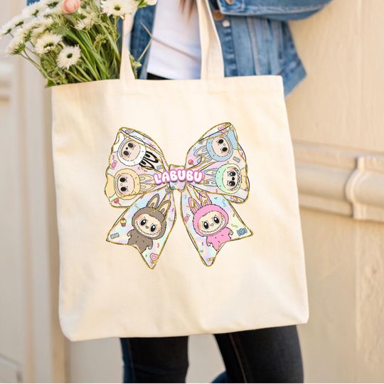 Discover Bow Labubu-Inspired Tote Bag