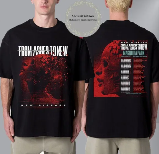 Discover From Ashes To New The New Disease Tour 2025 T-Shirt