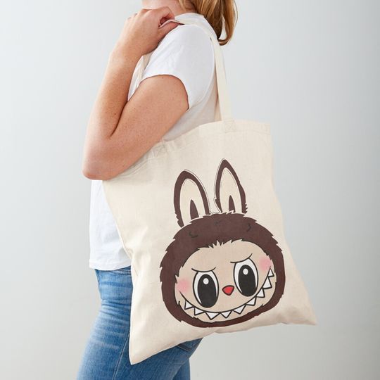 Discover cute brown labubu  Tote Bag
