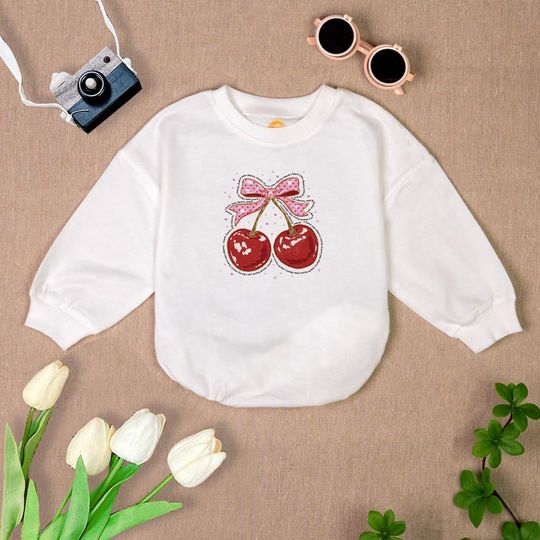 Discover Love You Cherry Much Baby Outfit, Valentine's Day Baby Bodysuit, Coquette Bow Baby Romper, Bubble Romper Baby Girl, Baby Shower Gift