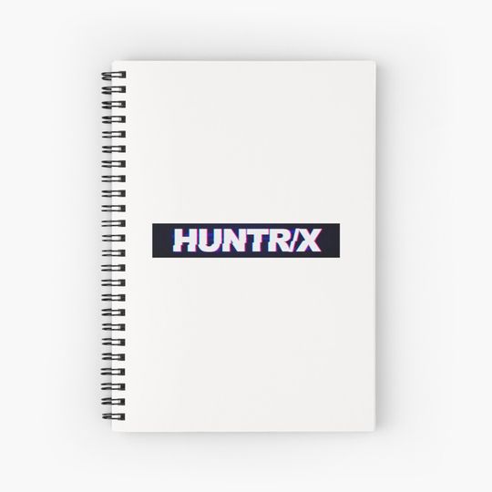 Discover Huntrix glitch effect design Spiral Notebook Ruled Line