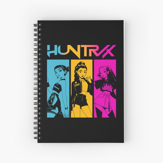 Discover Huntrix Girls, Kpop Demon Hunters Spiral Notebook Ruled Line