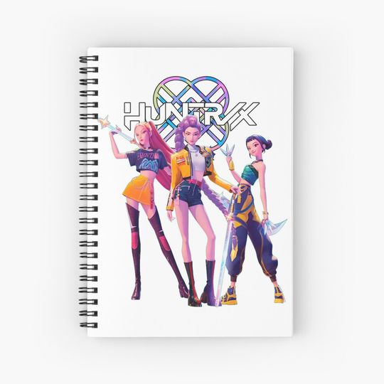Discover Female Idol Group Spiral Notebook Ruled Line