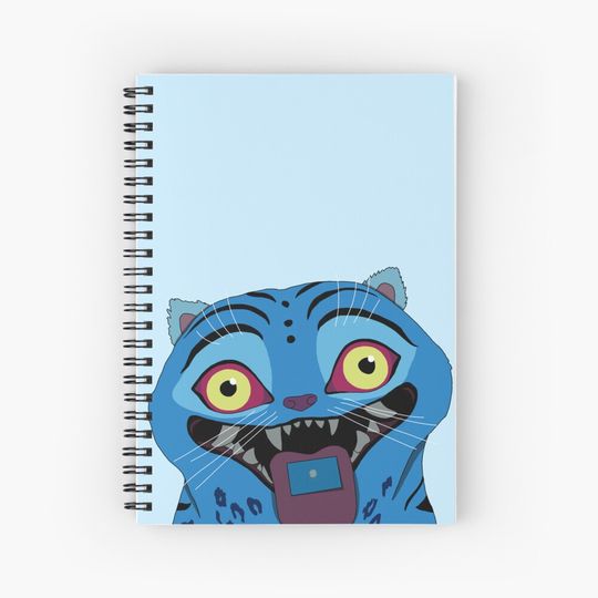 Discover Our Derpy Tiger Spiral Notebook Ruled Line