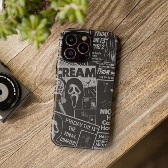 Discover Horror Movie Enjoyer Phone Case Halloween Scary Scream Terrifier iPhone